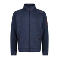 CMP Fleece Jacket Knit-Tech with Stand-up Collar Dark Blue Men